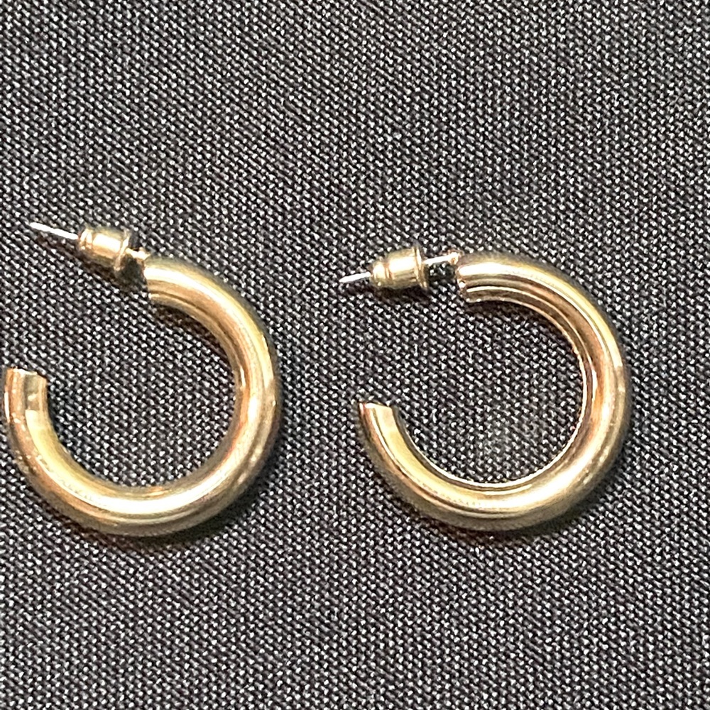 New Small 18K Gold Plated Hoops